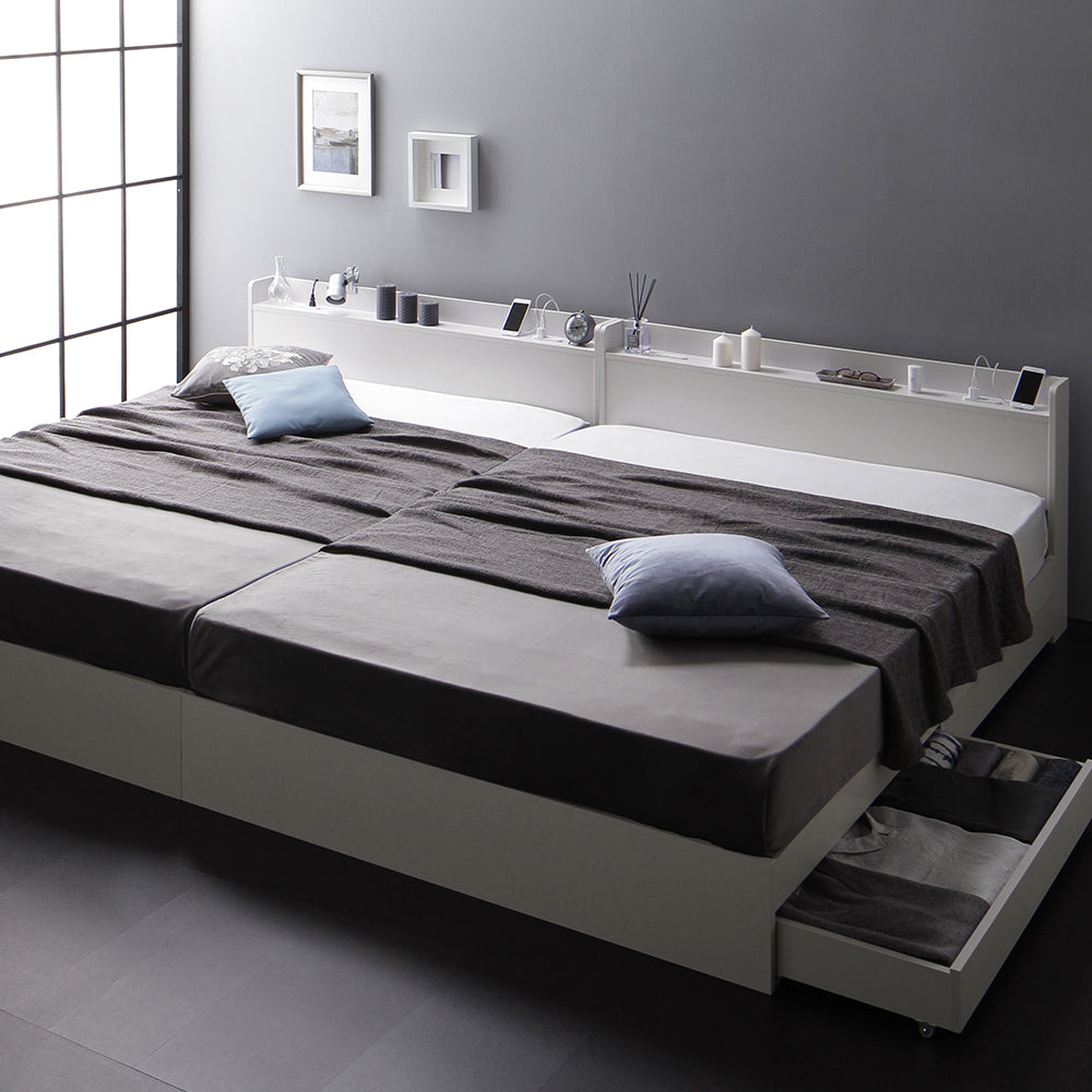 引き出し収納ベッド『Absol アブソル』 ホワイト
