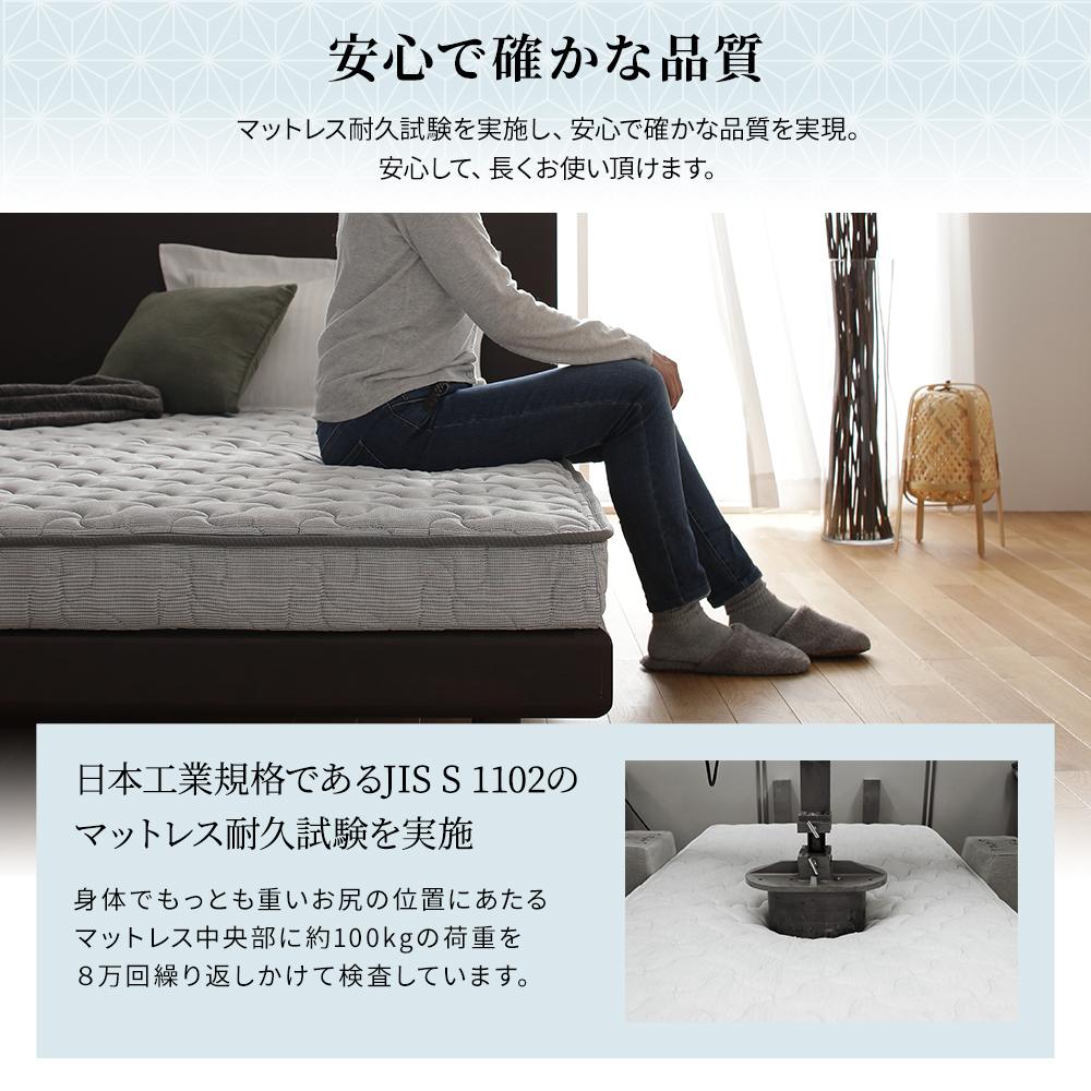 抗菌・防臭 国産薄型3つ折りポケットコイルマットレス - テスト環境2