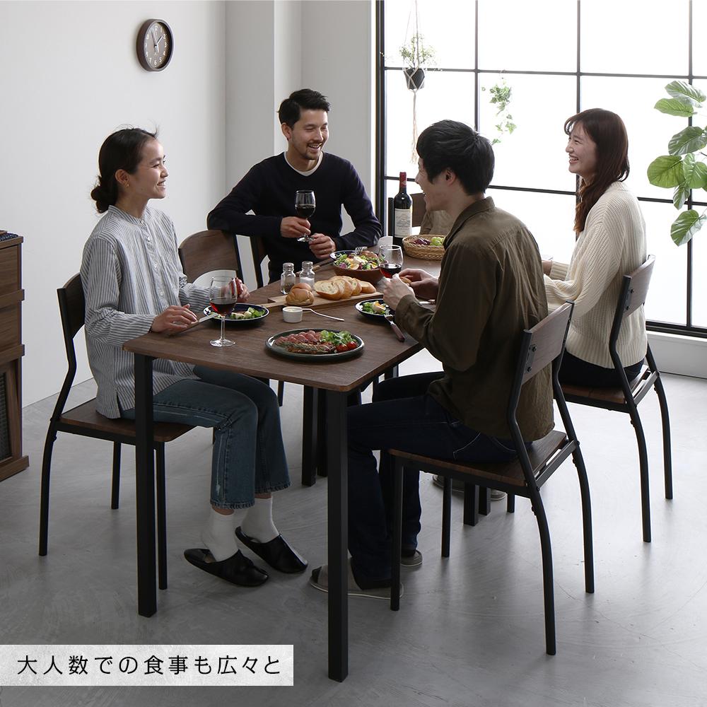 6人掛けダイニングセット (テーブル+シンプルデザインチェア) - テスト環境2