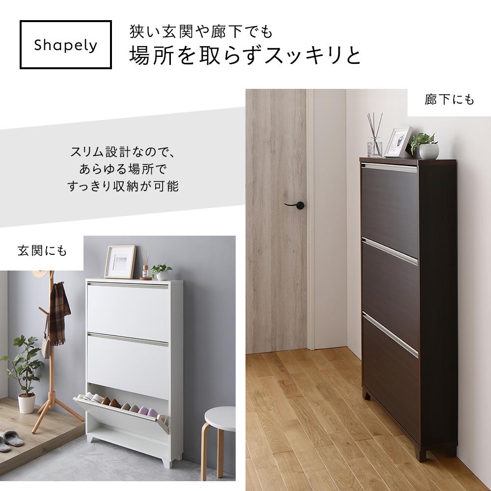 薄型 フラップ式シューズラック - テスト環境2