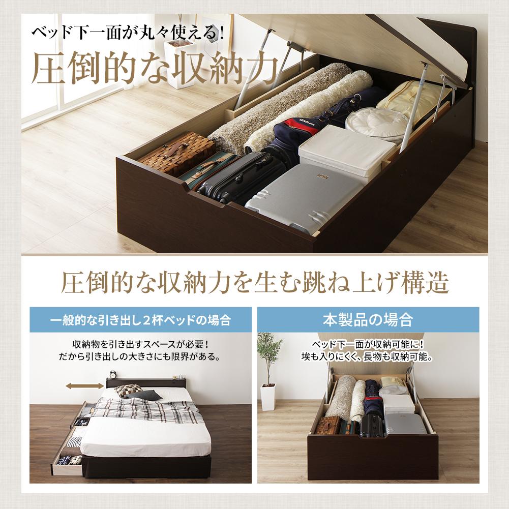 【お客様組み立て】日本製フラットヘッド跳ね上げベッド (縦開き) - テスト環境2
