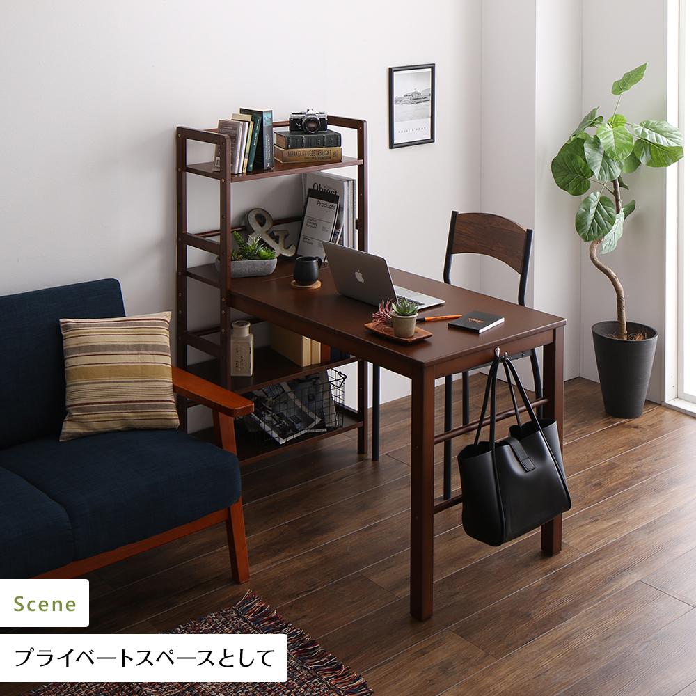 天然木 ラック付きパソコンデスク - テスト環境2