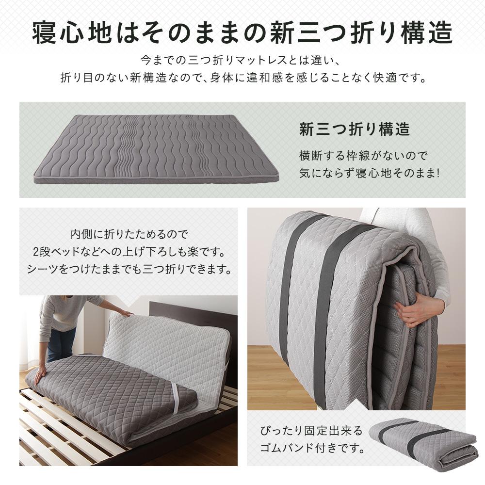 折り目のない三つ折りポケットコイルマットレス - テスト環境2