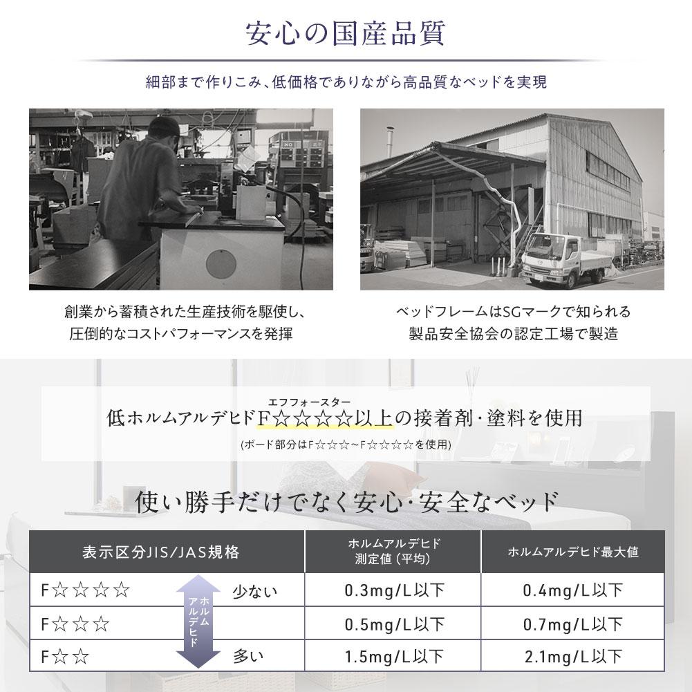 日本製 照明&引き出し収納ベッド - テスト環境2