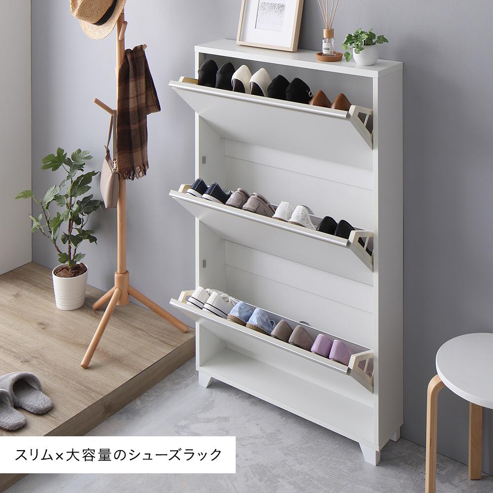 薄型 フラップ式シューズラック - テスト環境2