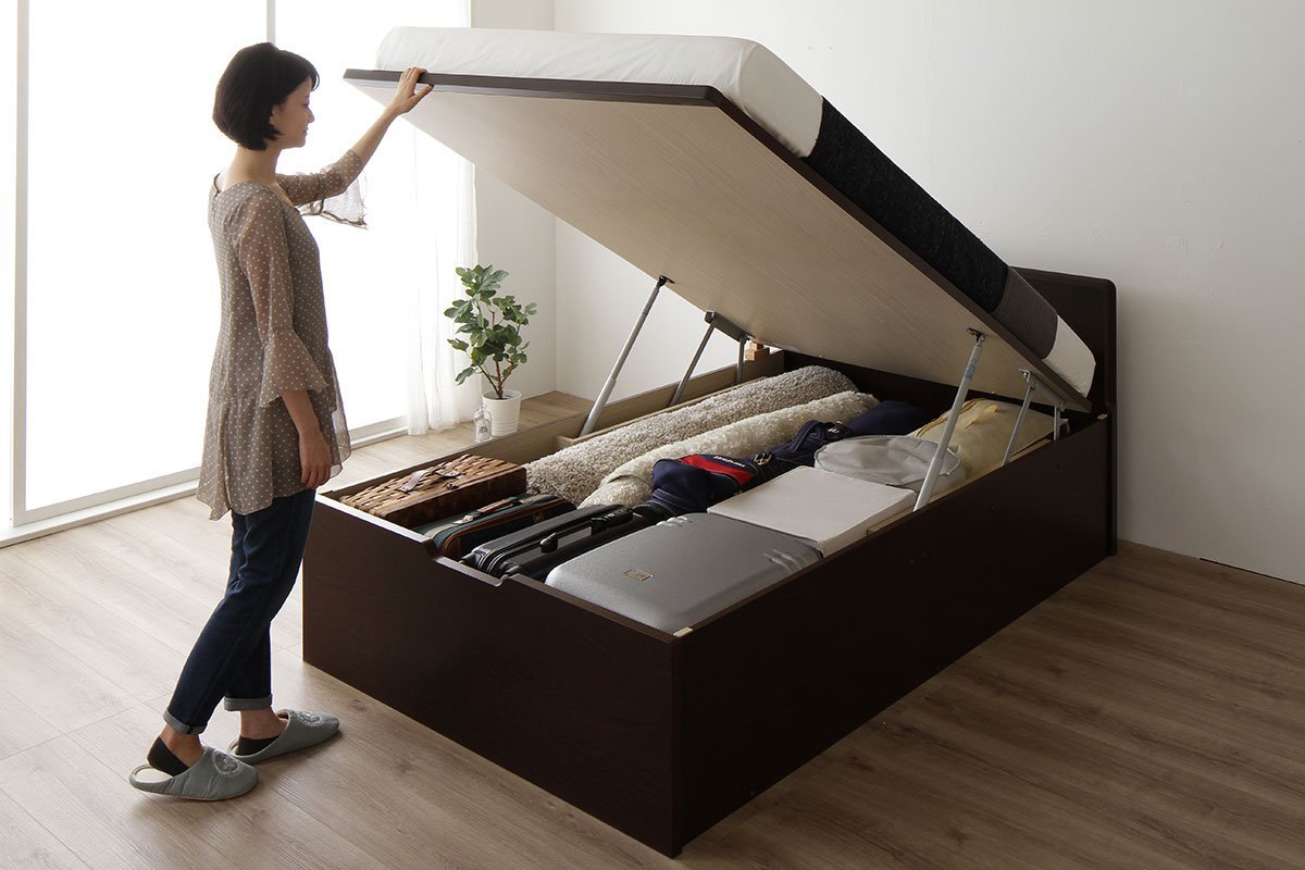 【組立設置あり】日本製フラットヘッド跳ね上げベッド(横開き) - テスト環境2