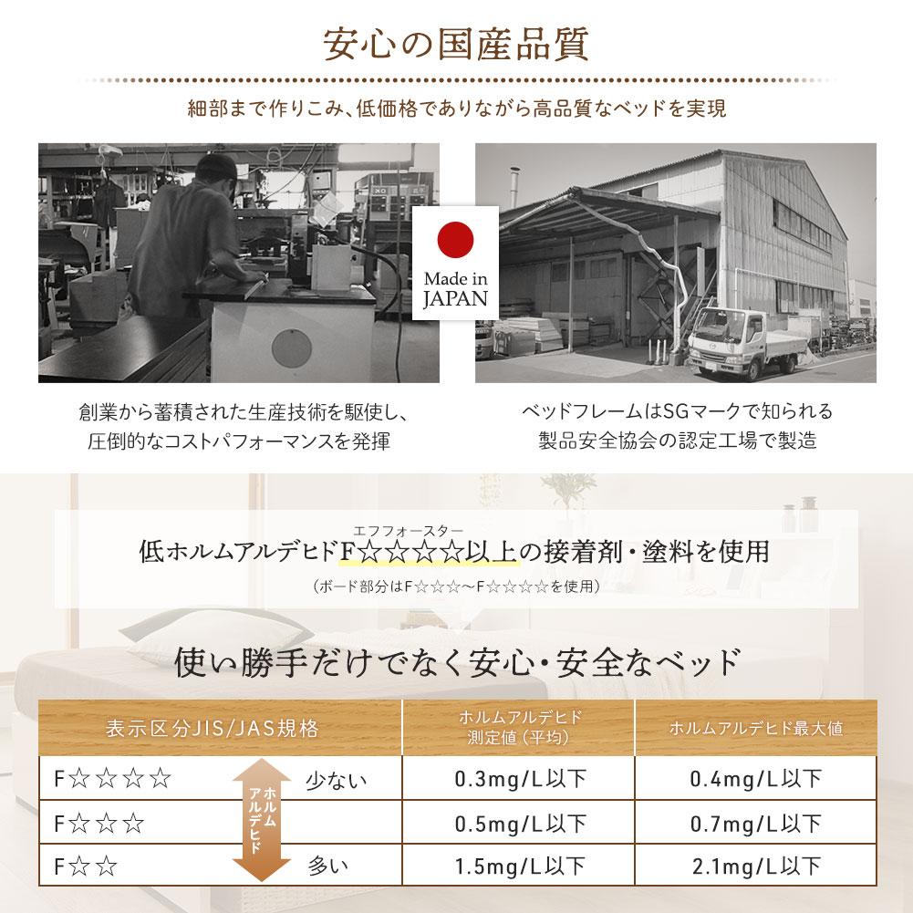 日本製 照明&引き出し収納ベッド - テスト環境2