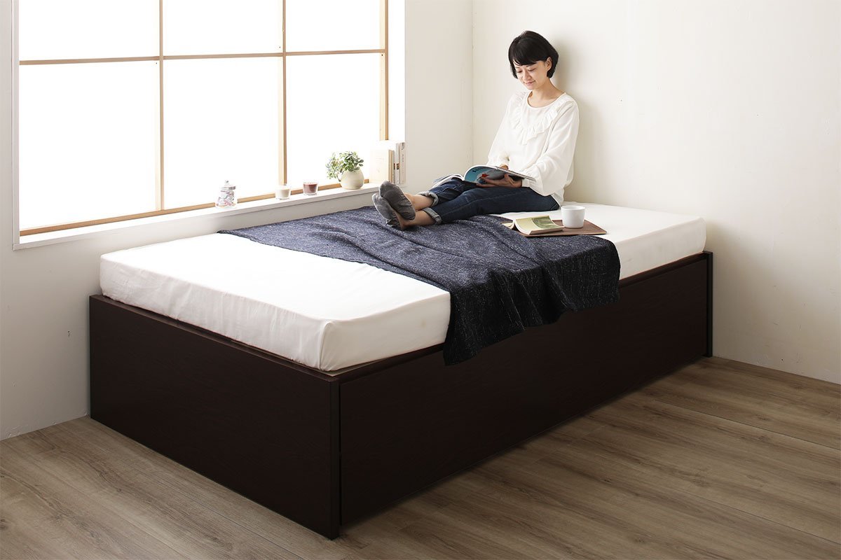 【お客様組み立て】日本製 ヘッドレス跳ね上げベッド(横開き) - テスト環境2