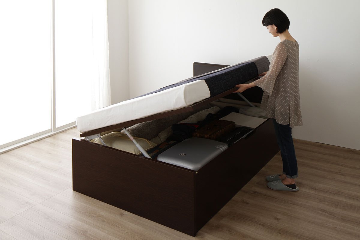 【組立設置あり】日本製フラットヘッド跳ね上げベッド(横開き) - テスト環境2