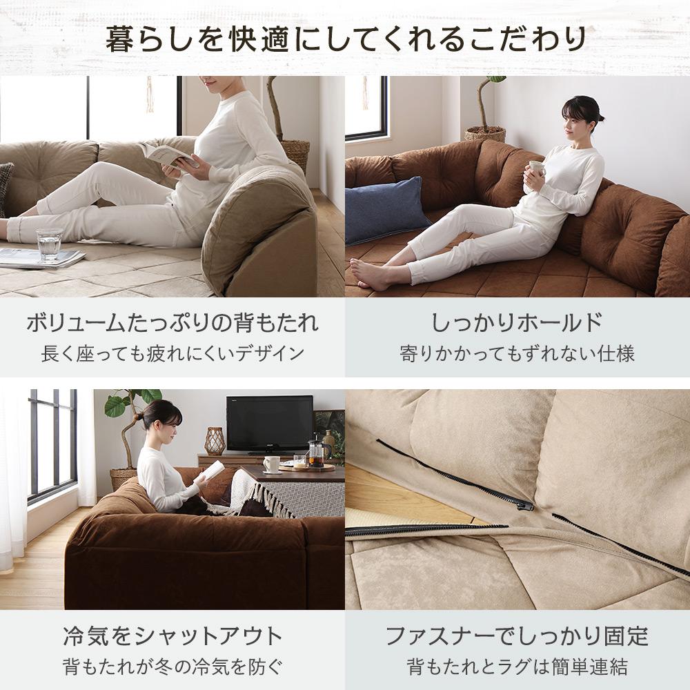 日本製 ラグ付きコーナーソファ - テスト環境2
