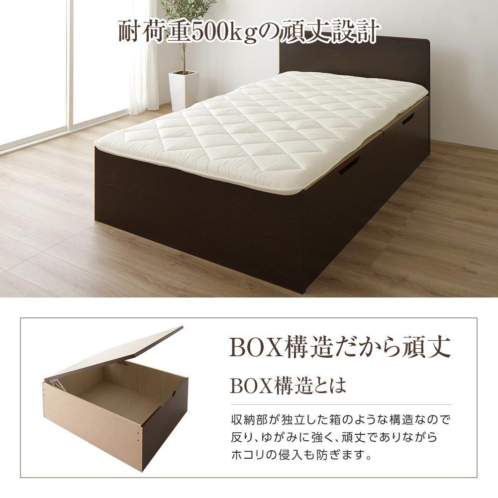 【組立設置あり】日本製 フラットヘッド バネ式跳ね上げベッド - テスト環境2