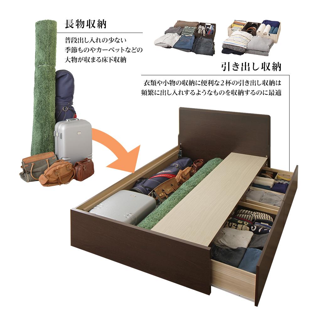 【お客様組み立て】日本製 フラットヘッドボックス収納ベッド - テスト環境2