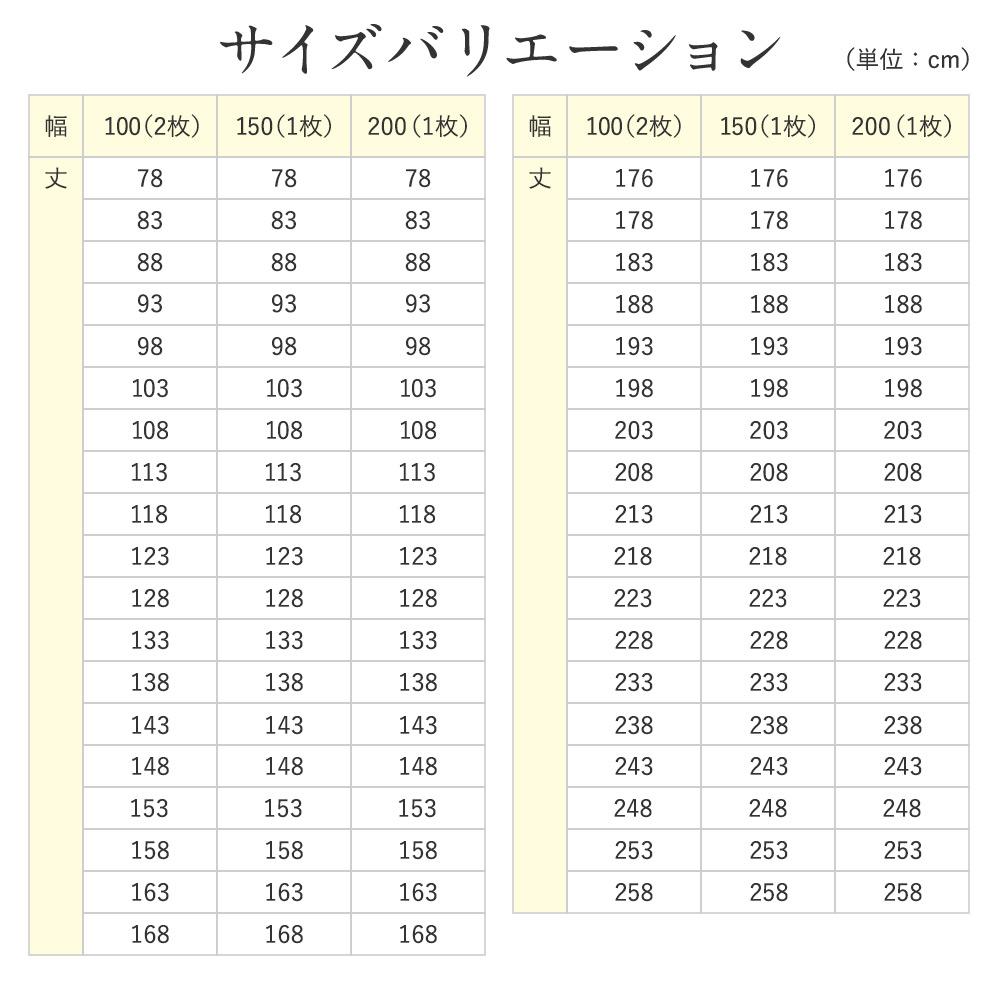 サイズが選べる ミラーレースカーテン 幅100(2枚入り） - テスト環境2