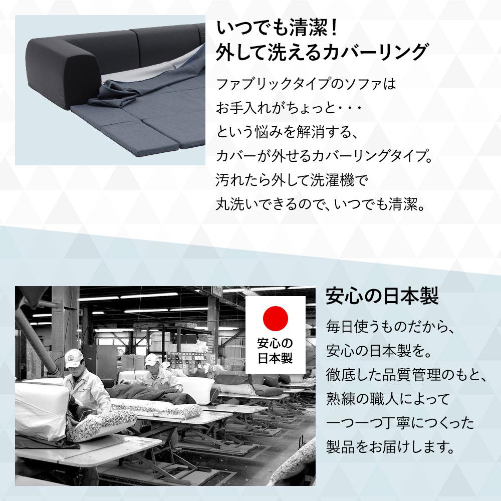 日本製 洗える2WAYフロアソファ - テスト環境2