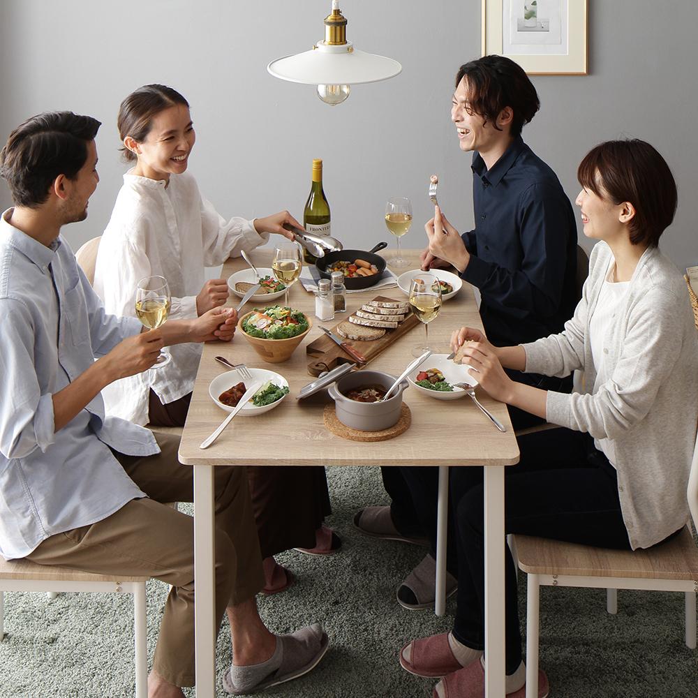 4人掛けダイニングセット （テーブル＋シンプルデザインチェア） - テスト環境2