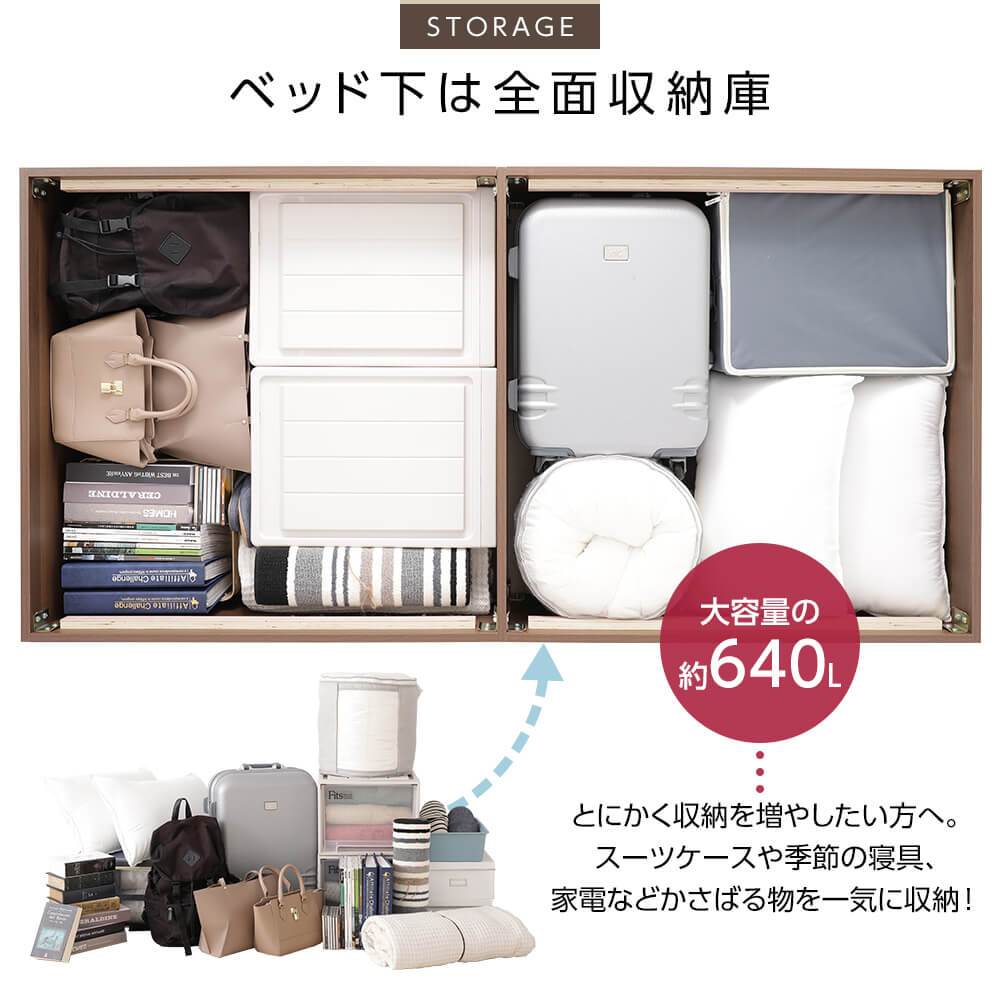 大容量640L収納ベッド - テスト環境2
