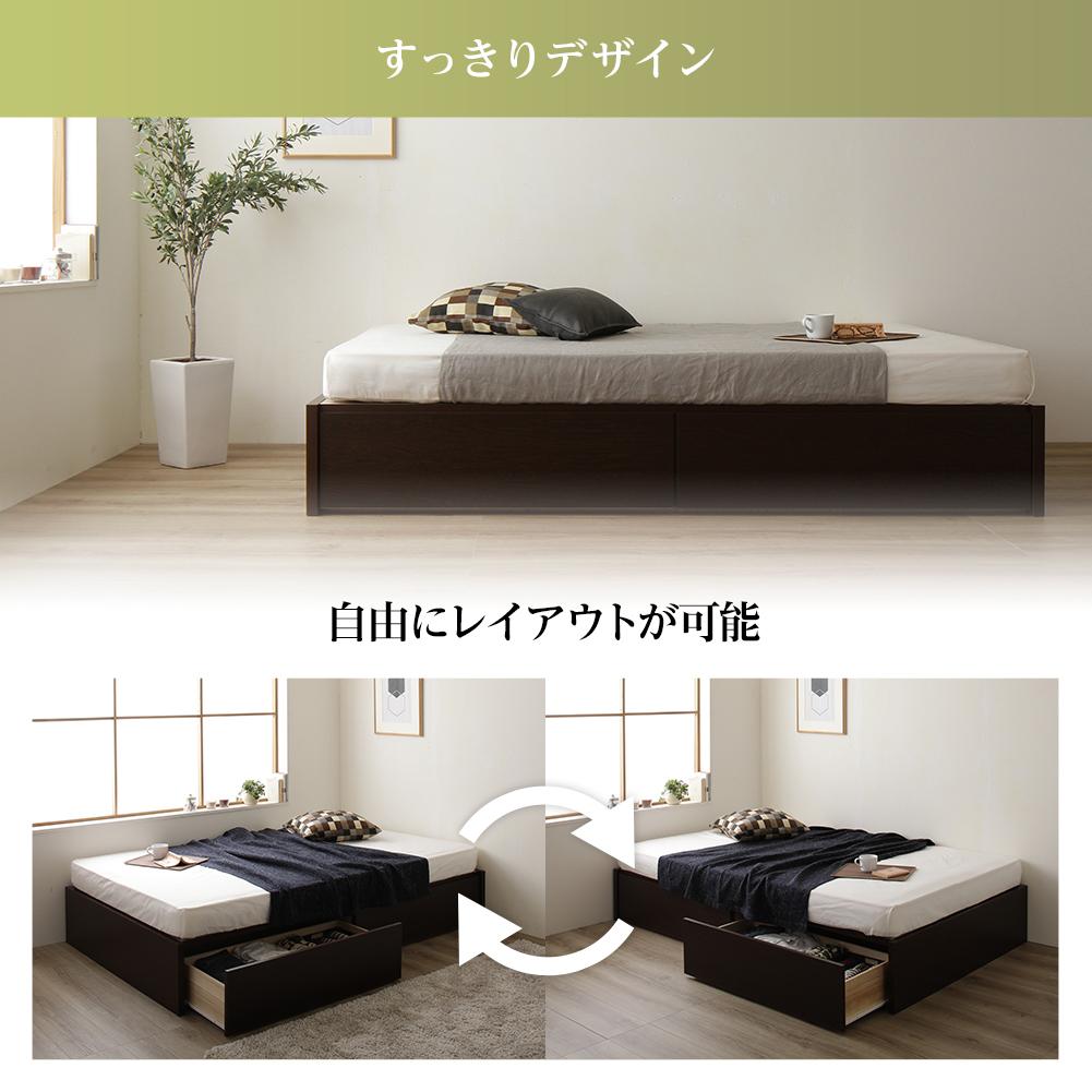 【お客様組み立て】日本製 ヘッドレスボックス収納ベッド - テスト環境2