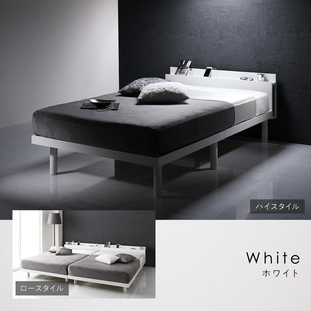 天然木すのこベッド スマホスタンドヘッドボード - テスト環境2