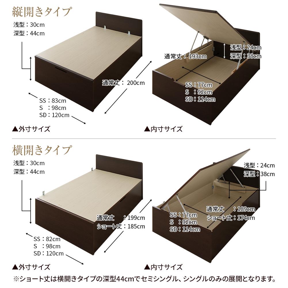 【組立設置あり】日本製フラットヘッド跳ね上げベッド（横開き） - テスト環境2