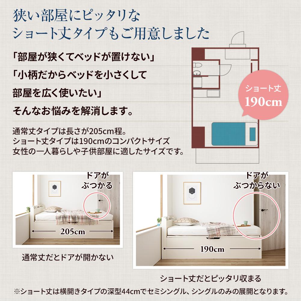 【組立設置あり】日本製 薄型棚付き跳ね上げベッド（横開き） - テスト環境2