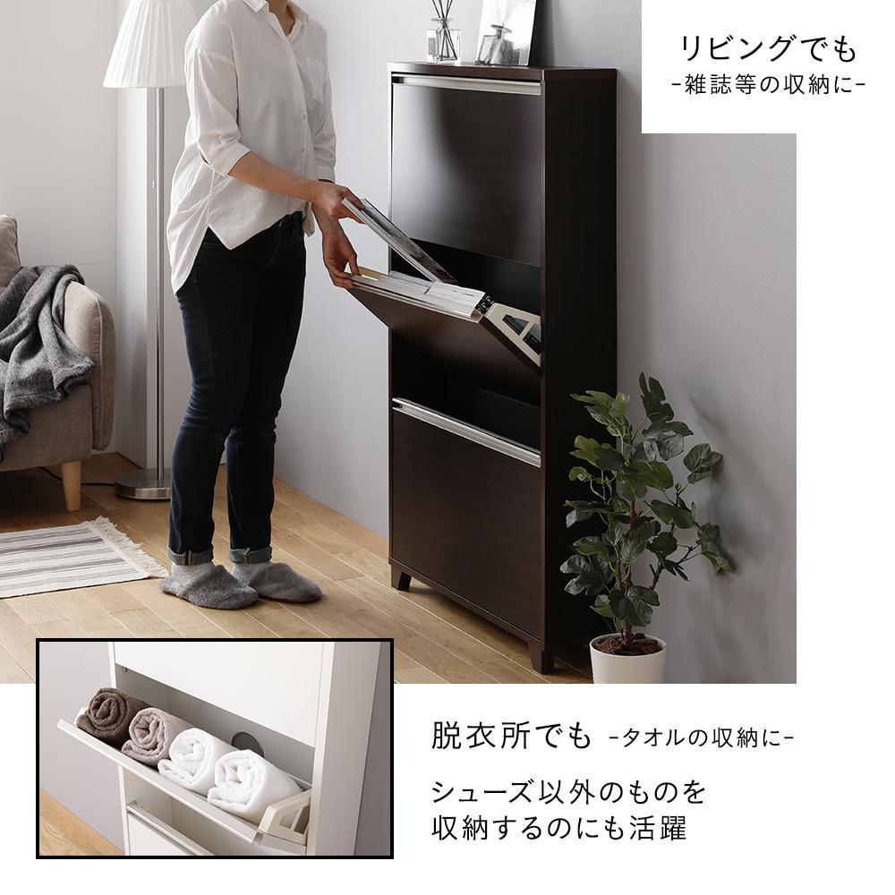 薄型 フラップ式シューズラック - テスト環境2