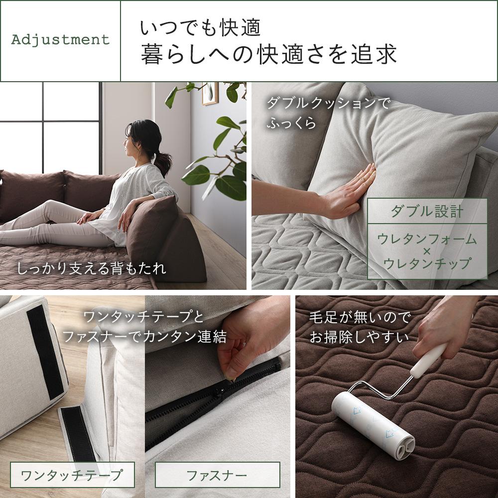 洗えるラグ付き フロアソファ - テスト環境2