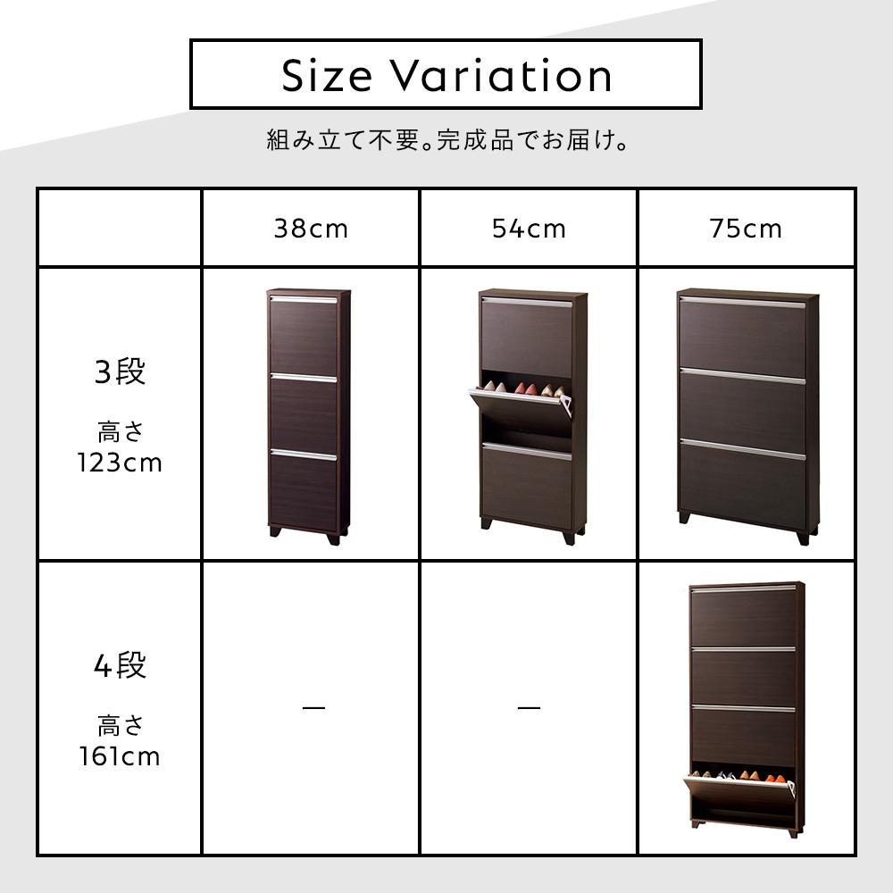薄型 フラップ式シューズラック - テスト環境2