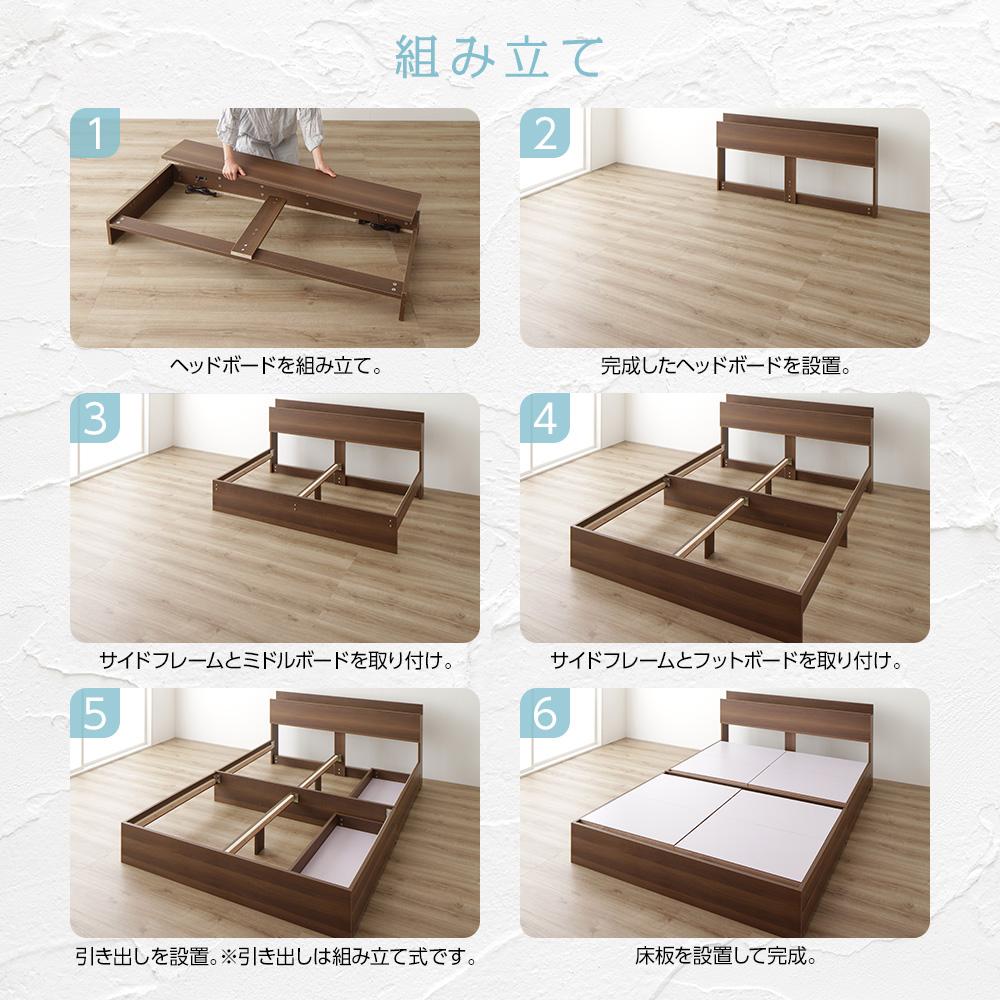 【カントリー】引き出し収納付きベッド『Serest セレスト』 - テスト環境2